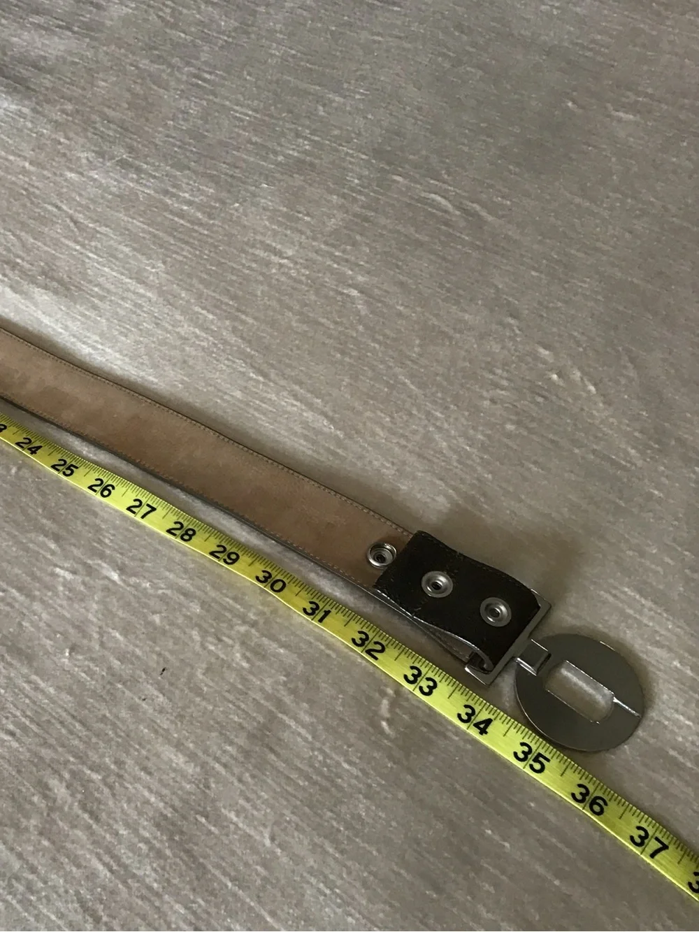Lacoste Brown Leather Belt with Silver Logo Buckle